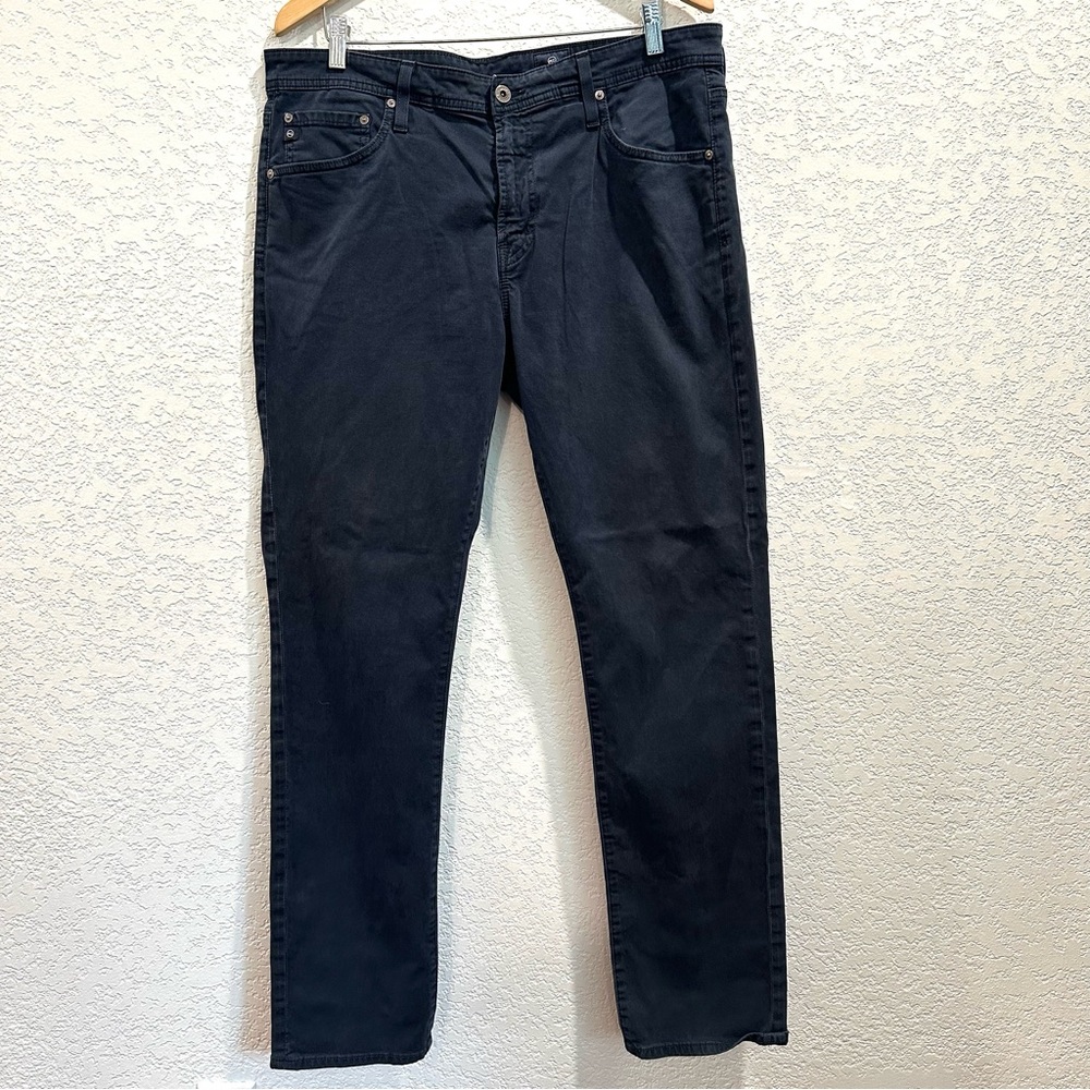 AG Men’s Adriano Goldschmied Everett Cloud Soft (?) Dark Blue Jeans Straight Leg